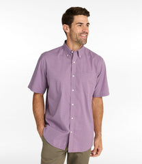 L.L.BeanMen's Wrinkle-Free Kennebunk Sport Shirt, Traditional Fit Short-Sleeve Check