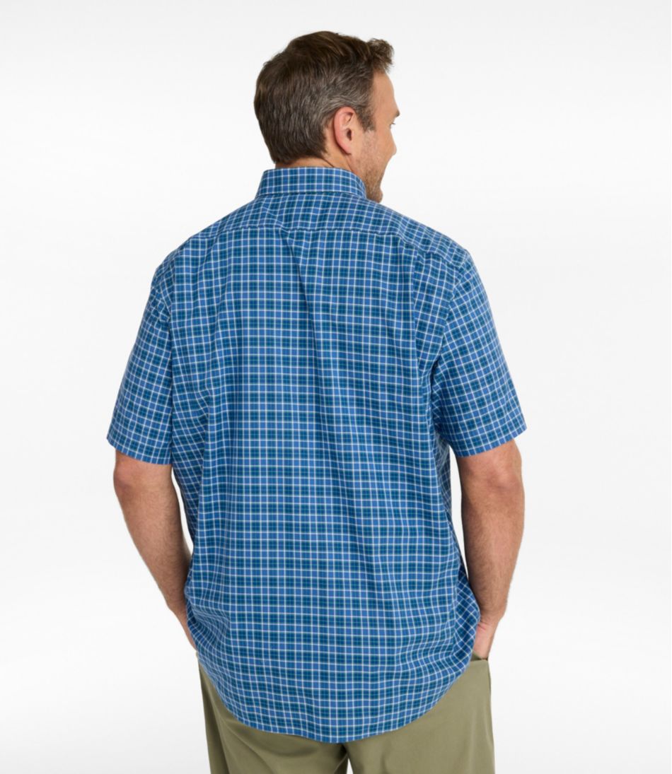 L.L.BeanMen's Wrinkle-Free Kennebunk Sport Shirt, Traditional Fit Short-Sleeve Check