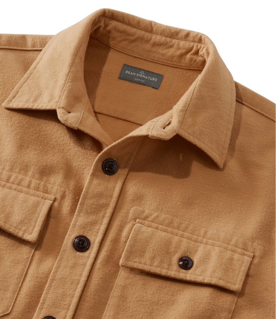 L.L.BeanMen's Signature 1933 Chamois Cloth Shirt, Slim Fit