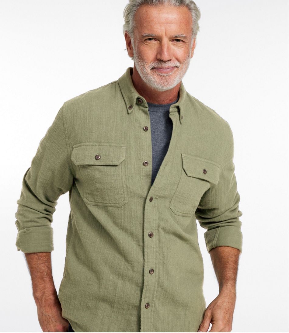 L.L.BeanMen's 1912 Field Flannel Shirt, Slightly Fitted Untucked Fit