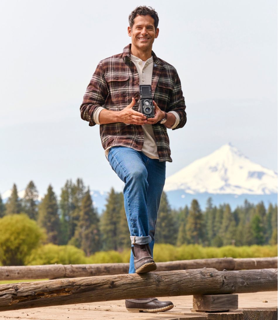 L.L.BeanMen's Stonecoast Hemp Shirt, Long-Sleeve, Slightly Fitted Untucked Fit