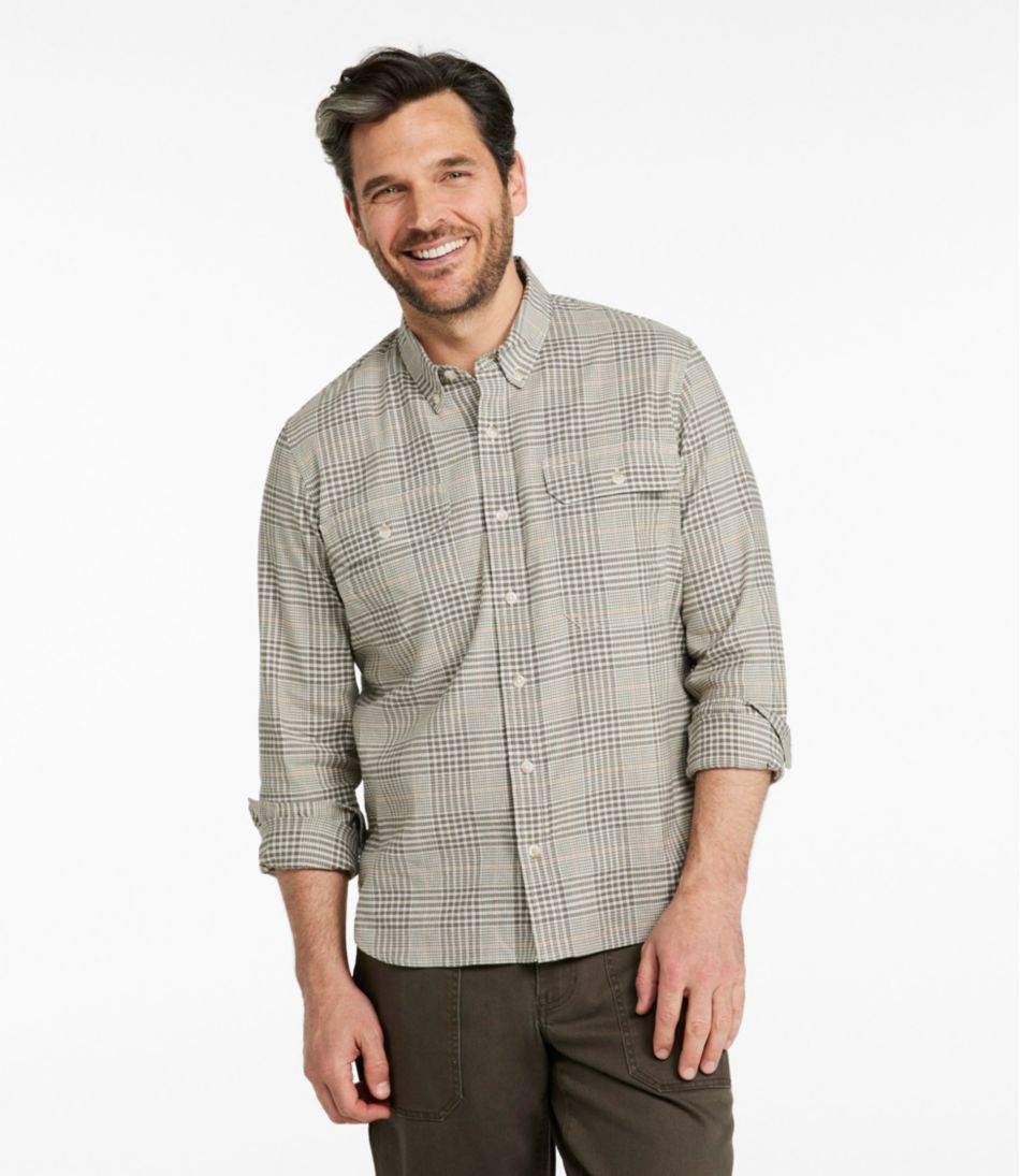 L.L.BeanMen's Stonecoast Hemp Shirt, Long-Sleeve, Slightly Fitted Untucked Fit