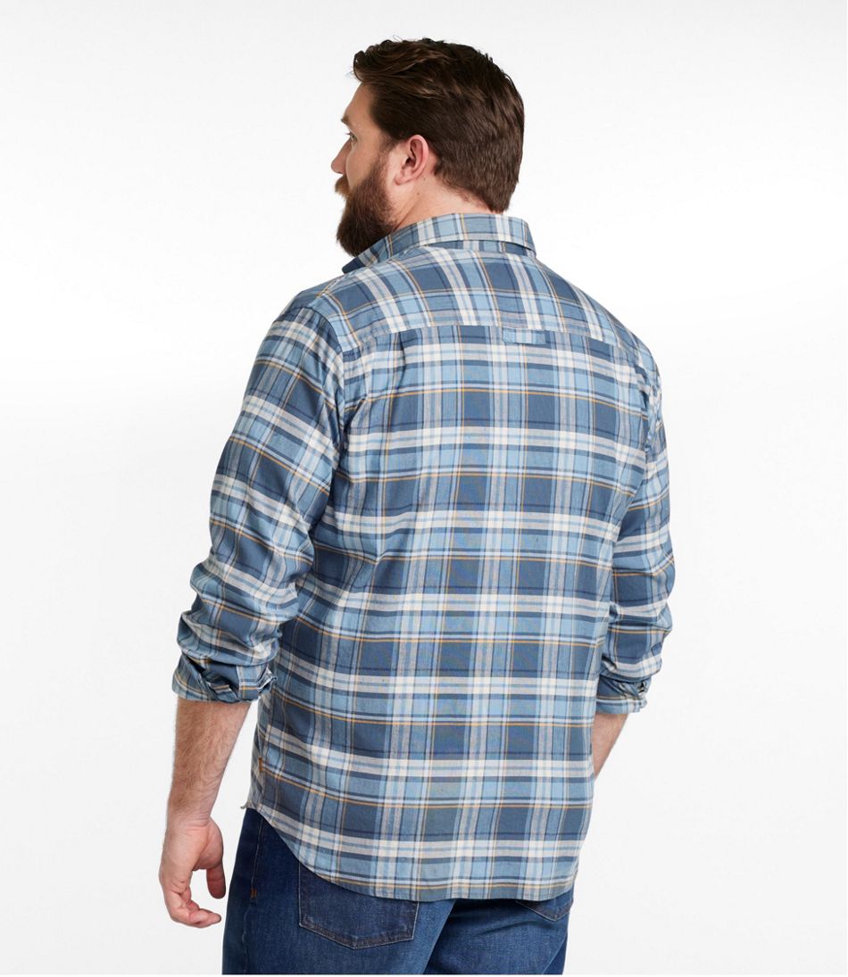 L.L.BeanMen's Stonecoast Hemp Shirt, Long-Sleeve, Slightly Fitted Untucked Fit