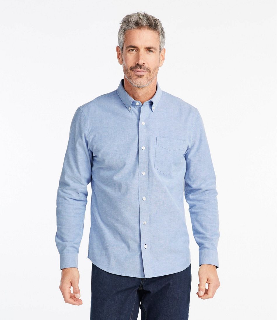 L.L.BeanMen's Comfort Stretch® Oxford Shirt, Slightly Fitted Untucked Fit
