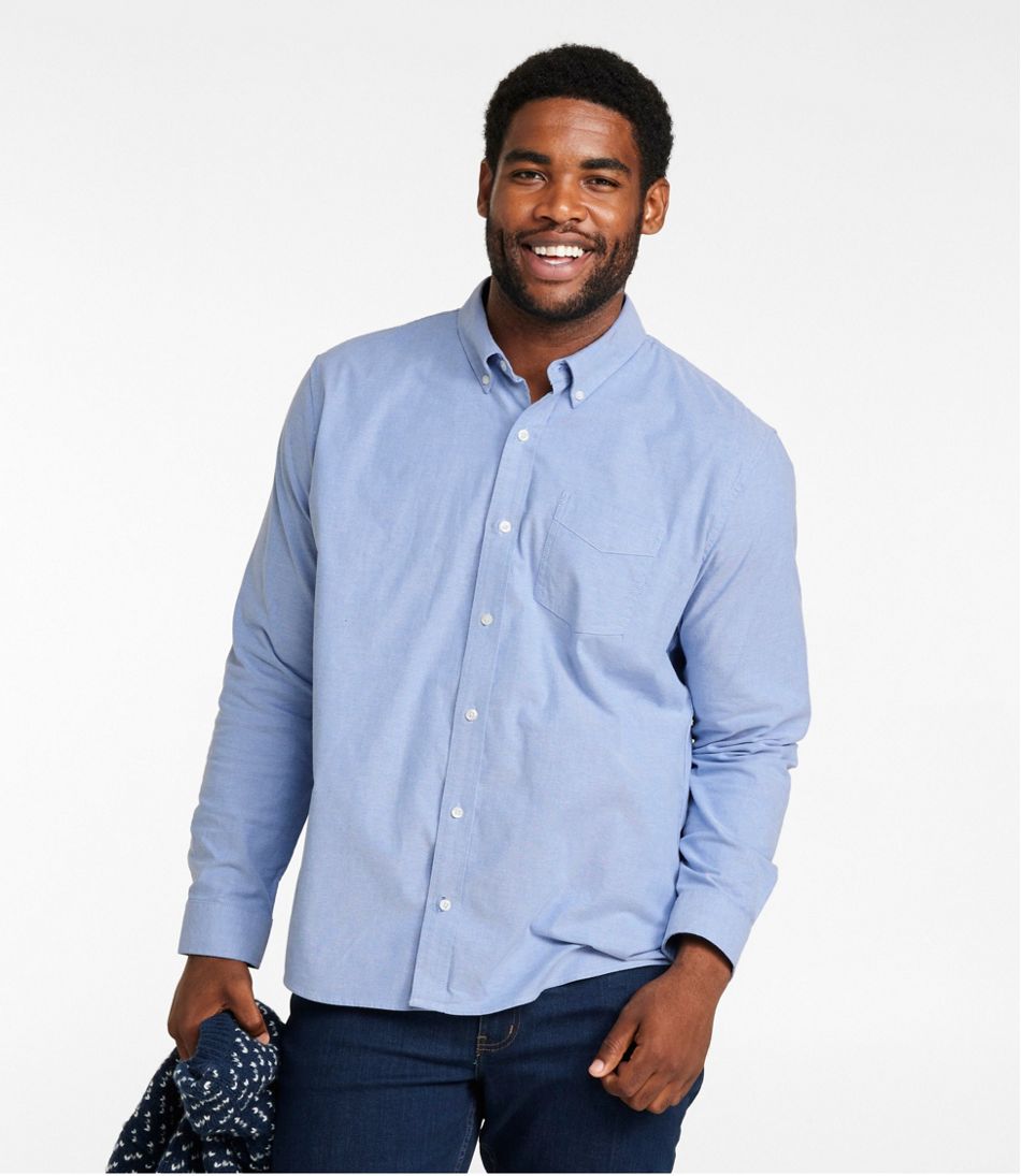 L.L.BeanMen's Comfort Stretch® Oxford Shirt, Slightly Fitted Untucked Fit