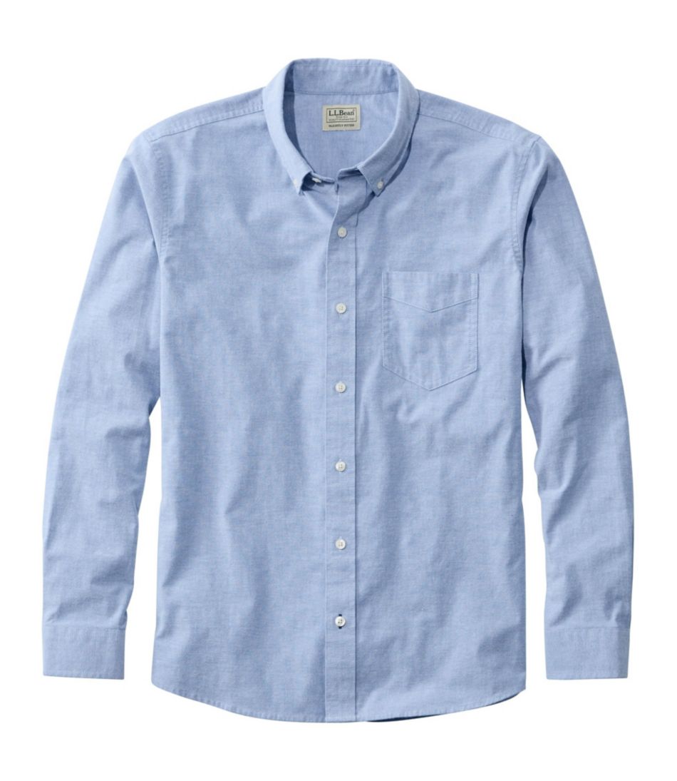 L.L.BeanMen's Comfort Stretch® Oxford Shirt, Slightly Fitted Untucked Fit
