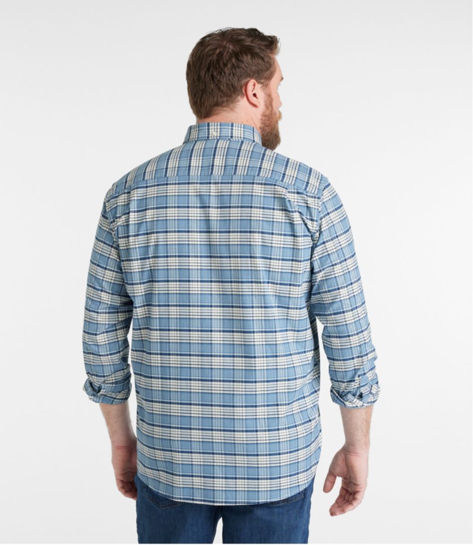 L.L.BeanMen's Comfort Stretch® Oxford Shirt, Traditional Untucked Fit, Plaid