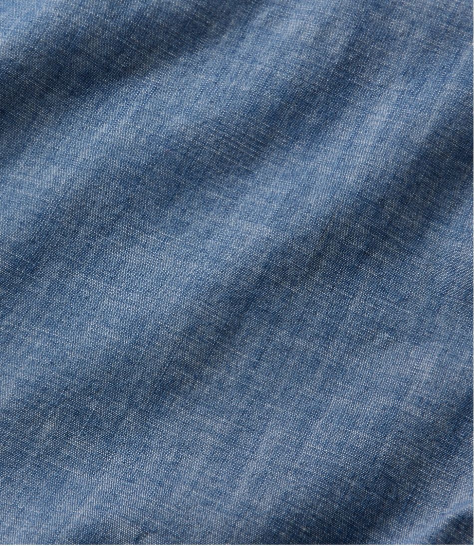 L.L.BeanMen's Comfort Stretch® Chambray Shirt, Traditional Untucked Fit, Long-Sleeve