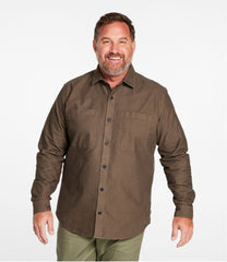 L.L.BeanMen's Bean's Moleskin Shirt, Slightly Fitted Untucked Fit