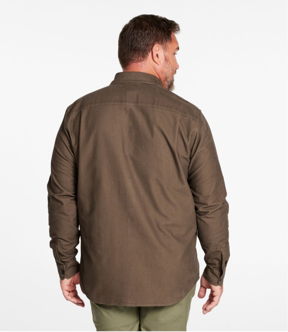 L.L.BeanMen's Bean's Moleskin Shirt, Slightly Fitted Untucked Fit