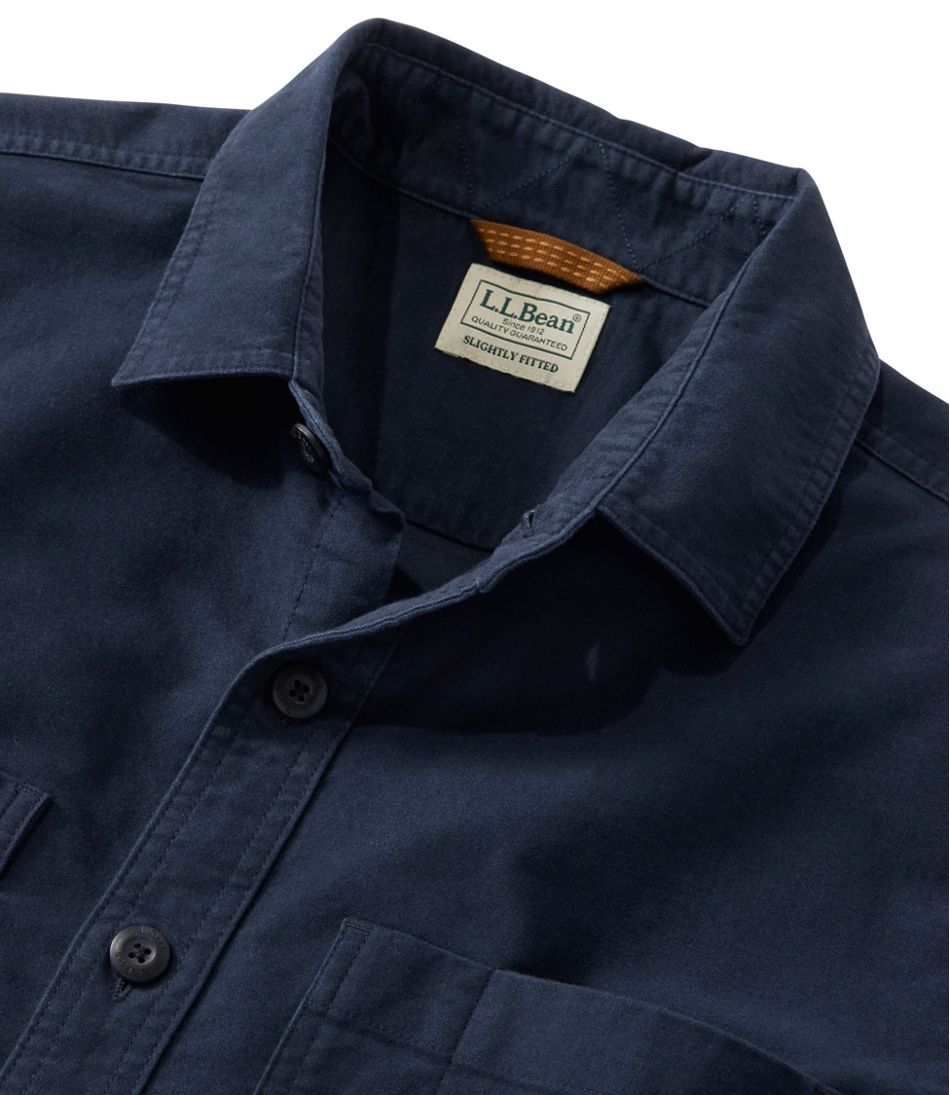 L.L.BeanMen's Bean's Moleskin Shirt, Slightly Fitted Untucked Fit
