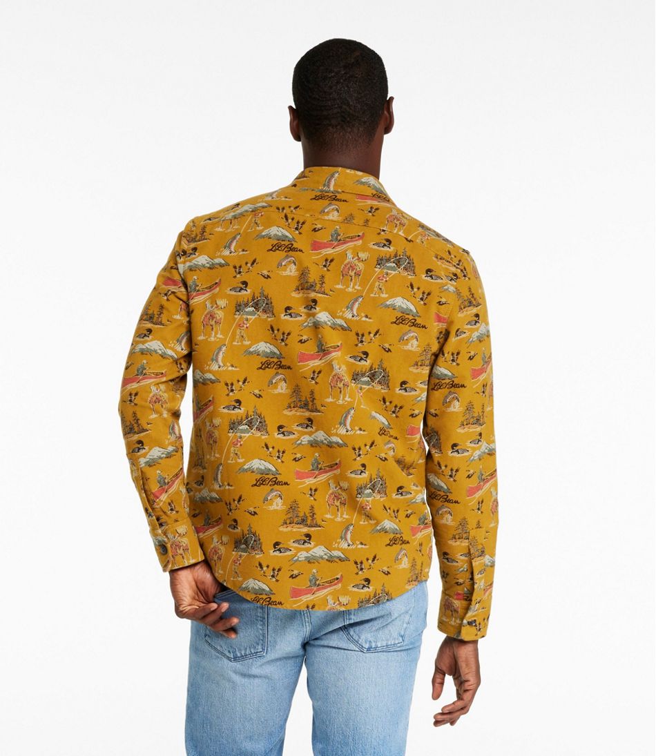 L.L.BeanMen's Signature 1933 Chamois Cloth Shirt, Slim Fit, Pattern