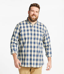 L.L.BeanMen's Comfort Stretch® Chambray Shirt, Traditional Untucked Fit, Long-Sleeve, Print