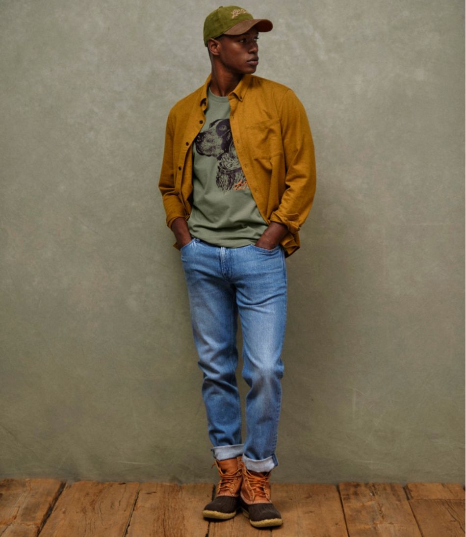L.L.BeanMen's Signature Donegal Woven Shirt, Long-Sleeve