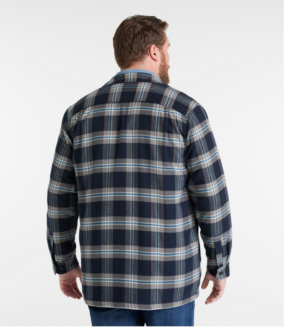 L.L.BeanMen's Fleece-Lined Flannel Shirt, Traditional Fit