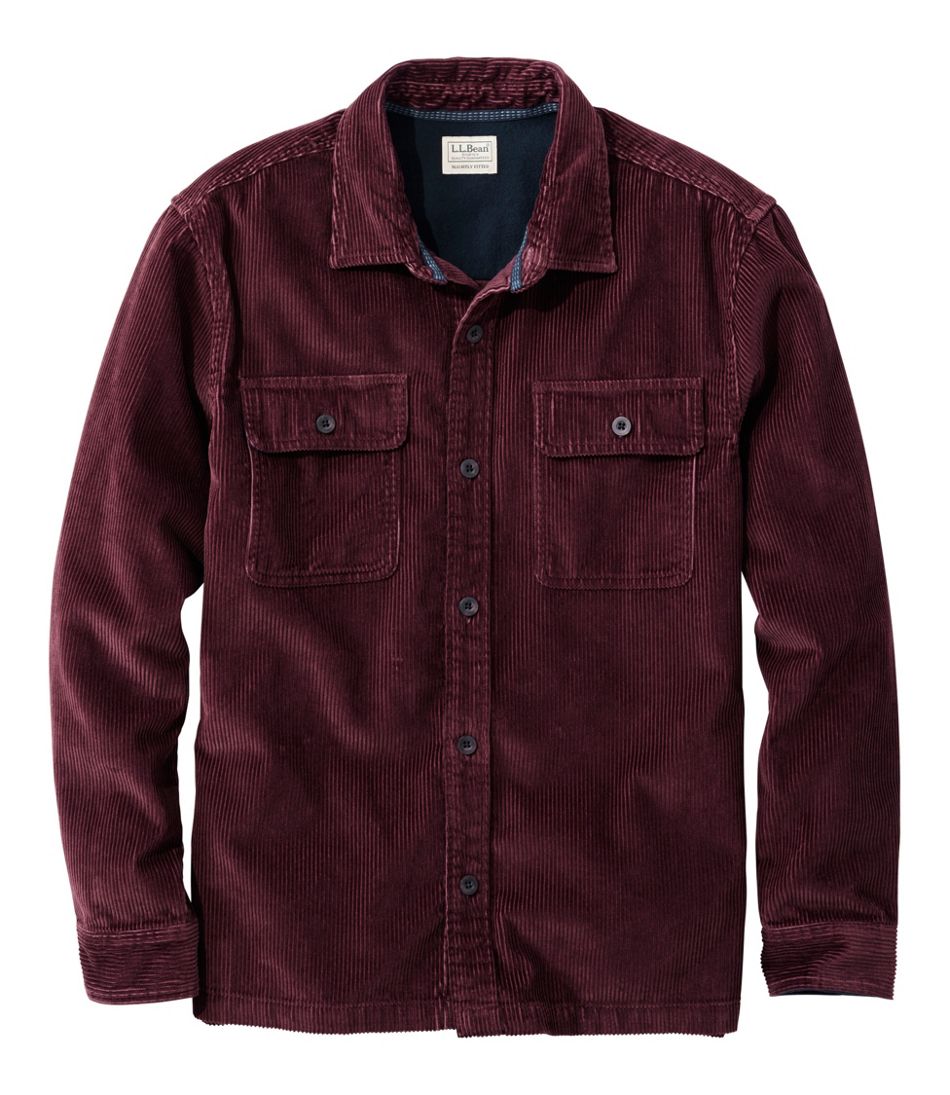L.L.BeanMen's Rangeley Corduroy Shirt, Slightly Fitted