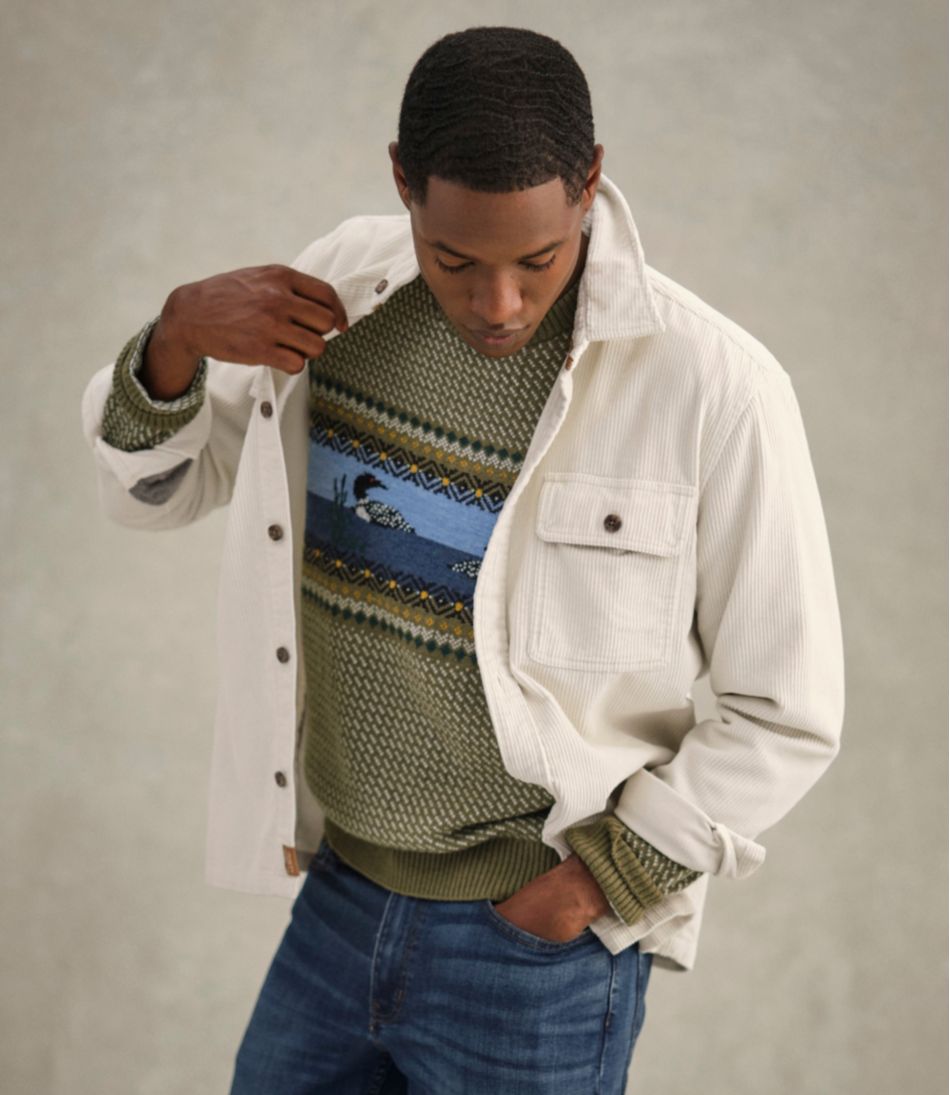L.L.BeanMen's Rangeley Corduroy Shirt, Slightly Fitted