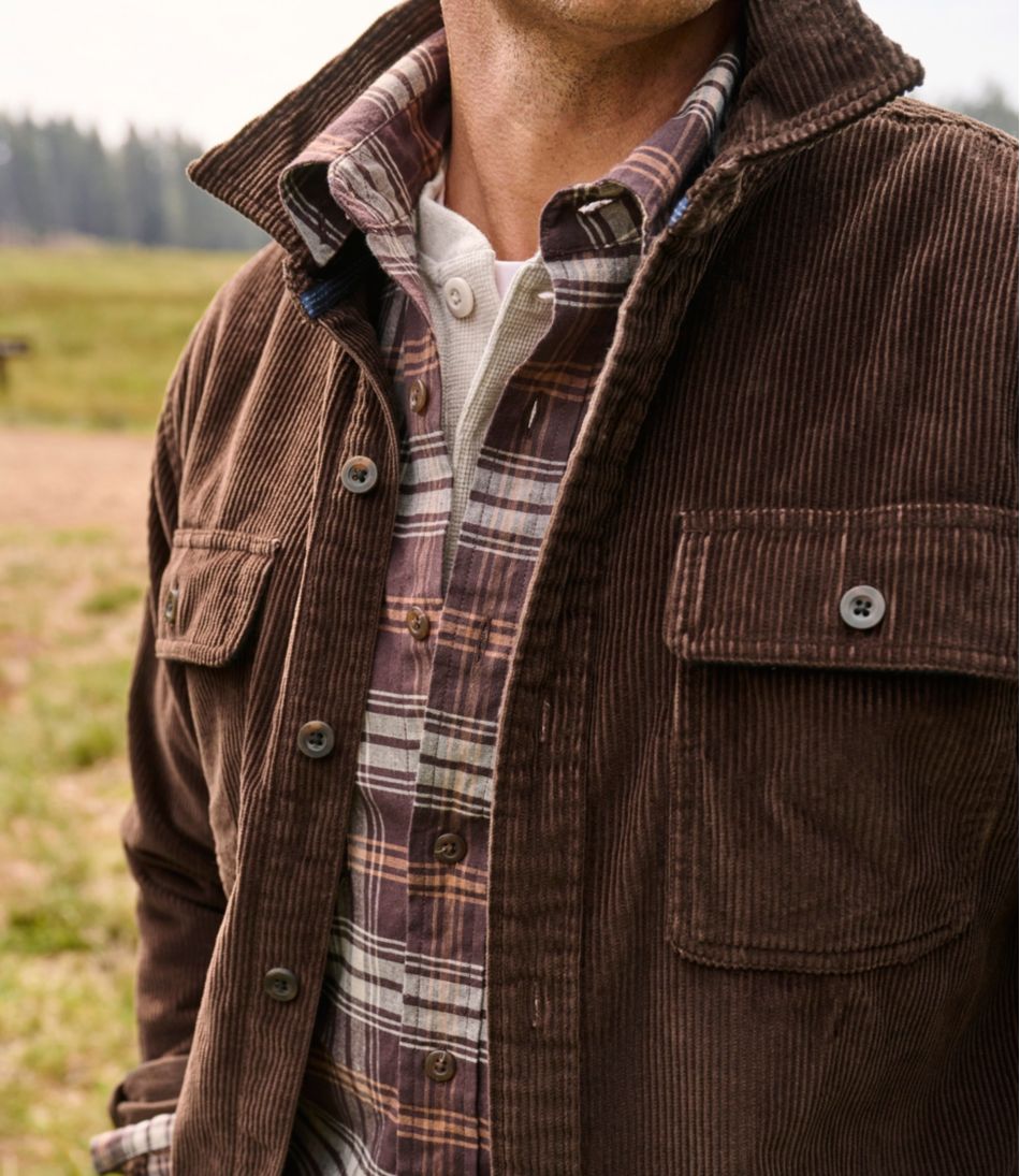 L.L.BeanMen's Rangeley Corduroy Shirt, Slightly Fitted