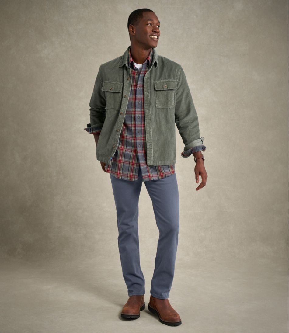 L.L.BeanMen's Rangeley Corduroy Shirt, Slightly Fitted