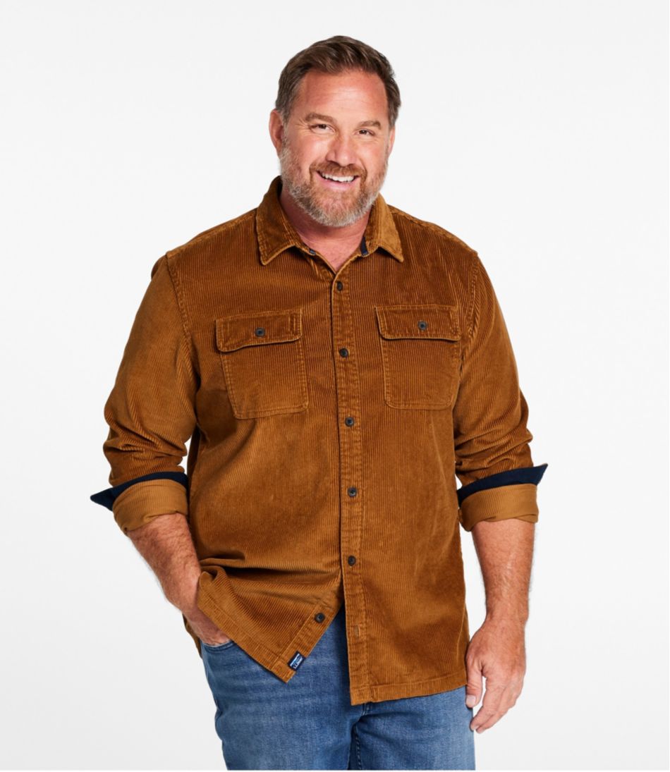 L.L.BeanMen's Rangeley Corduroy Shirt, Slightly Fitted