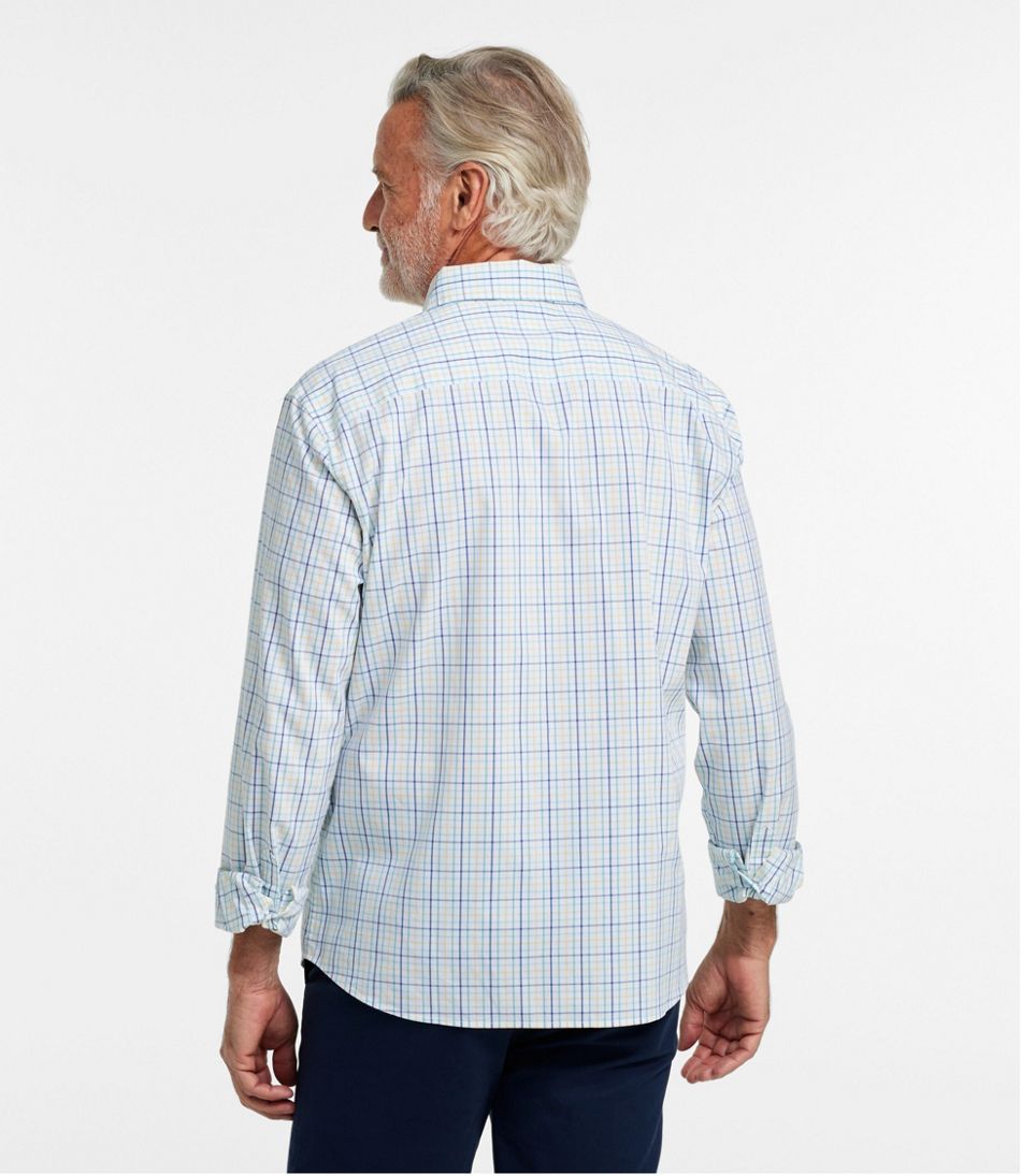 L.L.BeanMen's Comfort Stretch Performance® Shirt, Long-Sleeve, Slightly Fitted Untucked Fit, Plaid