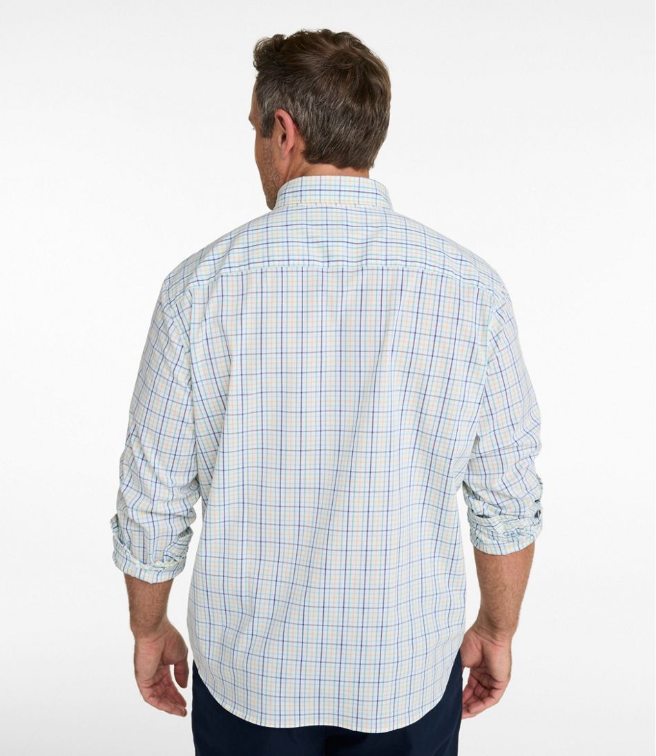 L.L.BeanMen's Comfort Stretch Performance® Shirt, Long-Sleeve, Slightly Fitted Untucked Fit, Plaid