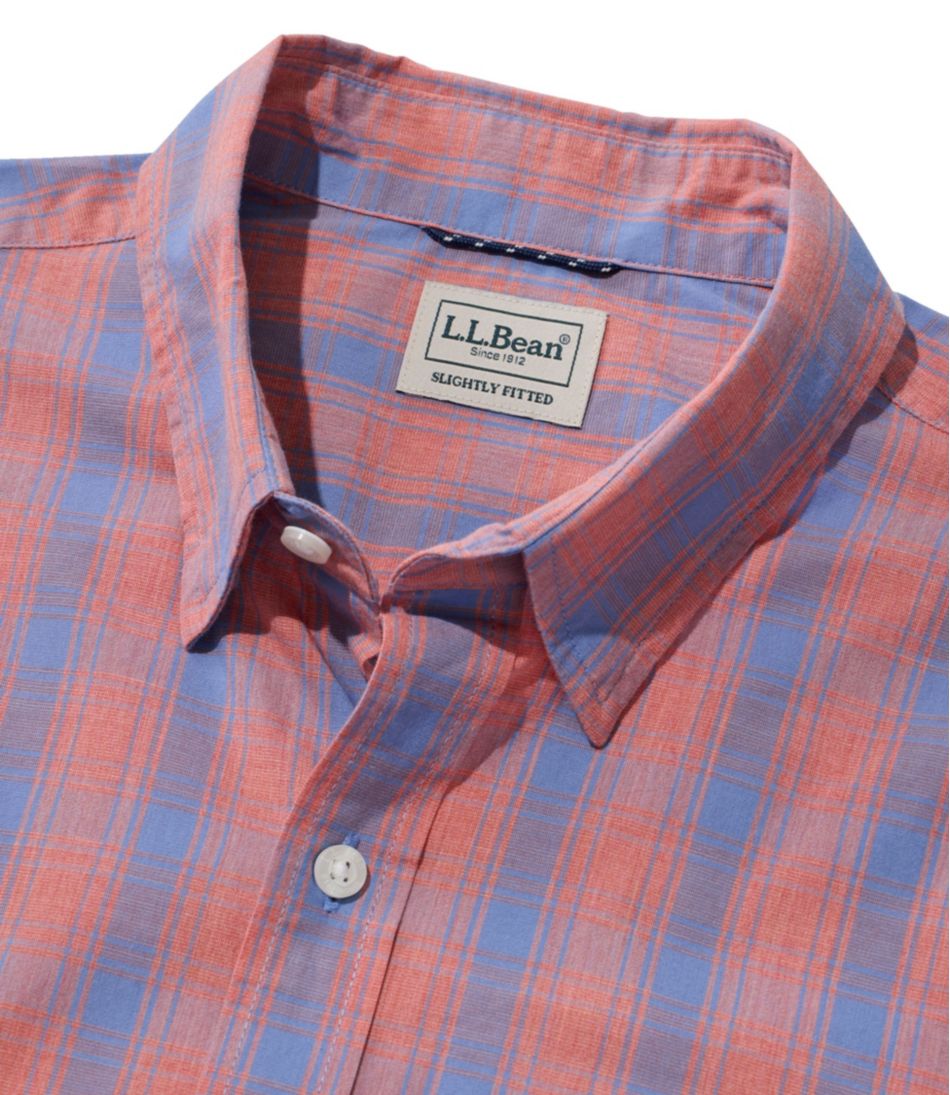 L.L.BeanMen's Comfort Stretch Performance® Shirt, Long-Sleeve, Slightly Fitted Untucked Fit, Plaid