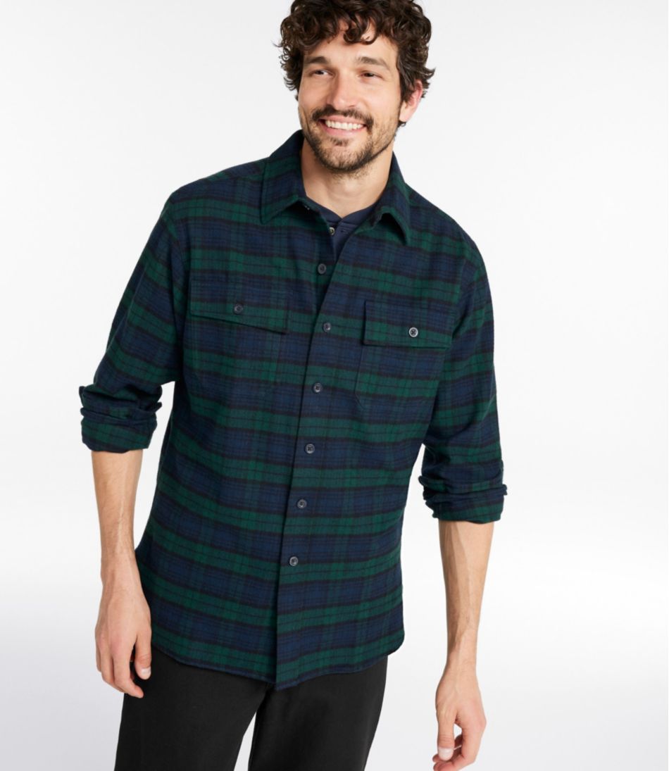 L.L.BeanMen's Chamois Shirt, Slightly Fitted, Plaid