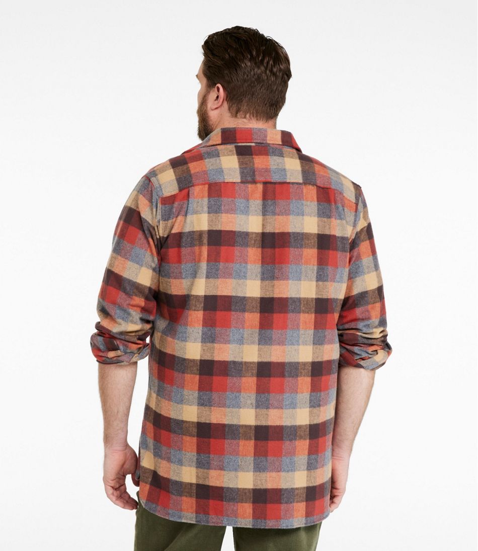 L.L.BeanMen's Chamois Shirt, Slightly Fitted, Plaid