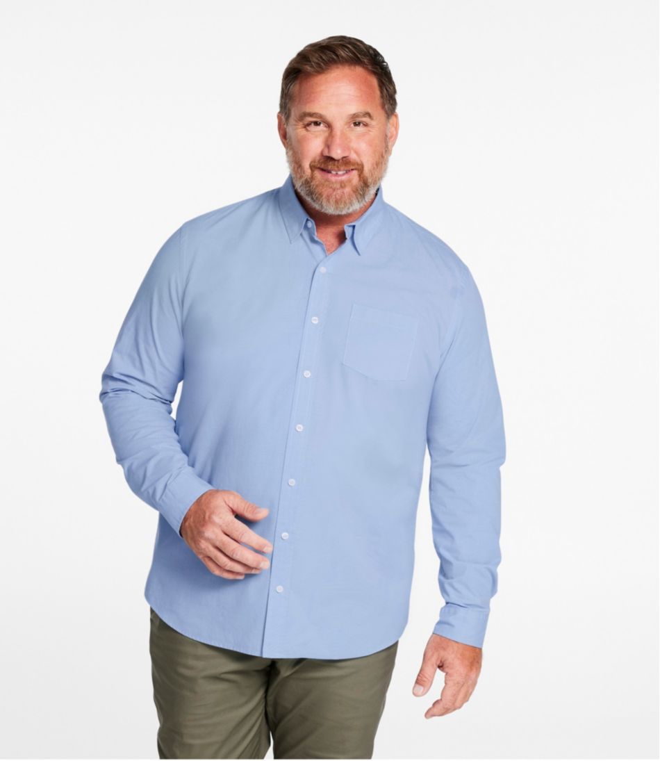 L.L.BeanMen's Comfort Stretch Performance® Shirt, Long-Sleeve, Slightly Fitted Untucked Fit