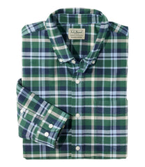 L.L.BeanMen's Comfort Stretch® Oxford Shirt, Slightly Fitted Untucked Fit, Plaid