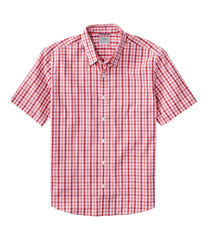 L.L.BeanMen's Comfort Stretch Performance® Shirt, Short-Sleeve, Slightly Fitted Untucked Fit, Plaid