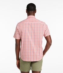L.L.BeanMen's Comfort Stretch Performance® Shirt, Short-Sleeve, Slightly Fitted Untucked Fit, Plaid
