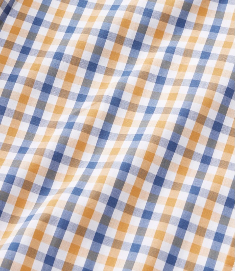 L.L.BeanMen's Comfort Stretch Performance® Shirt, Short-Sleeve, Slightly Fitted Untucked Fit, Plaid