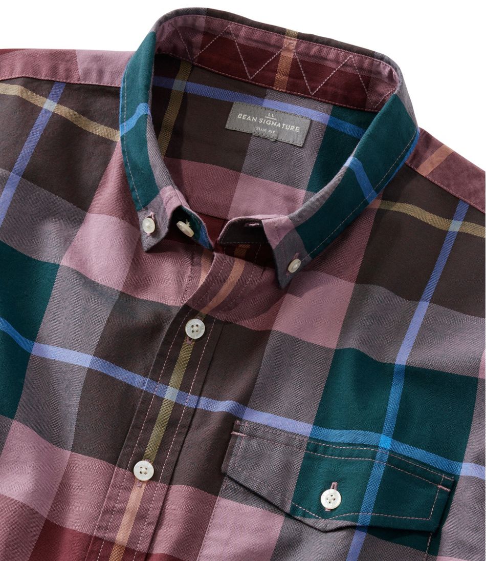 L.L.BeanMen's Signature Premium Pima Cotton Oxford Shirt, Long-Sleeve