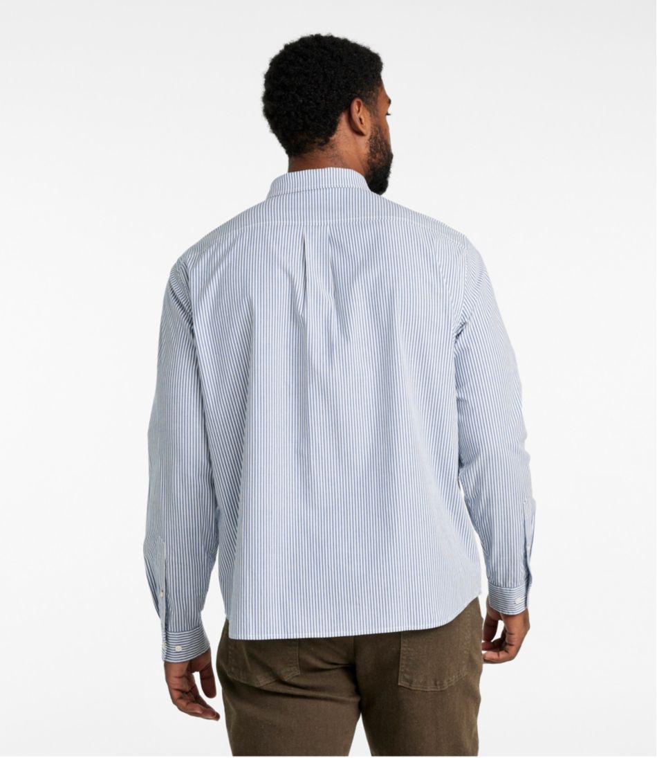 L.L.BeanMen's Signature Stretch Poplin Shirt, Long-Sleeve, Slim Fit