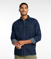 L.L.BeanMen's BeanFlex® Denim Shirt, Traditional Untucked Fit