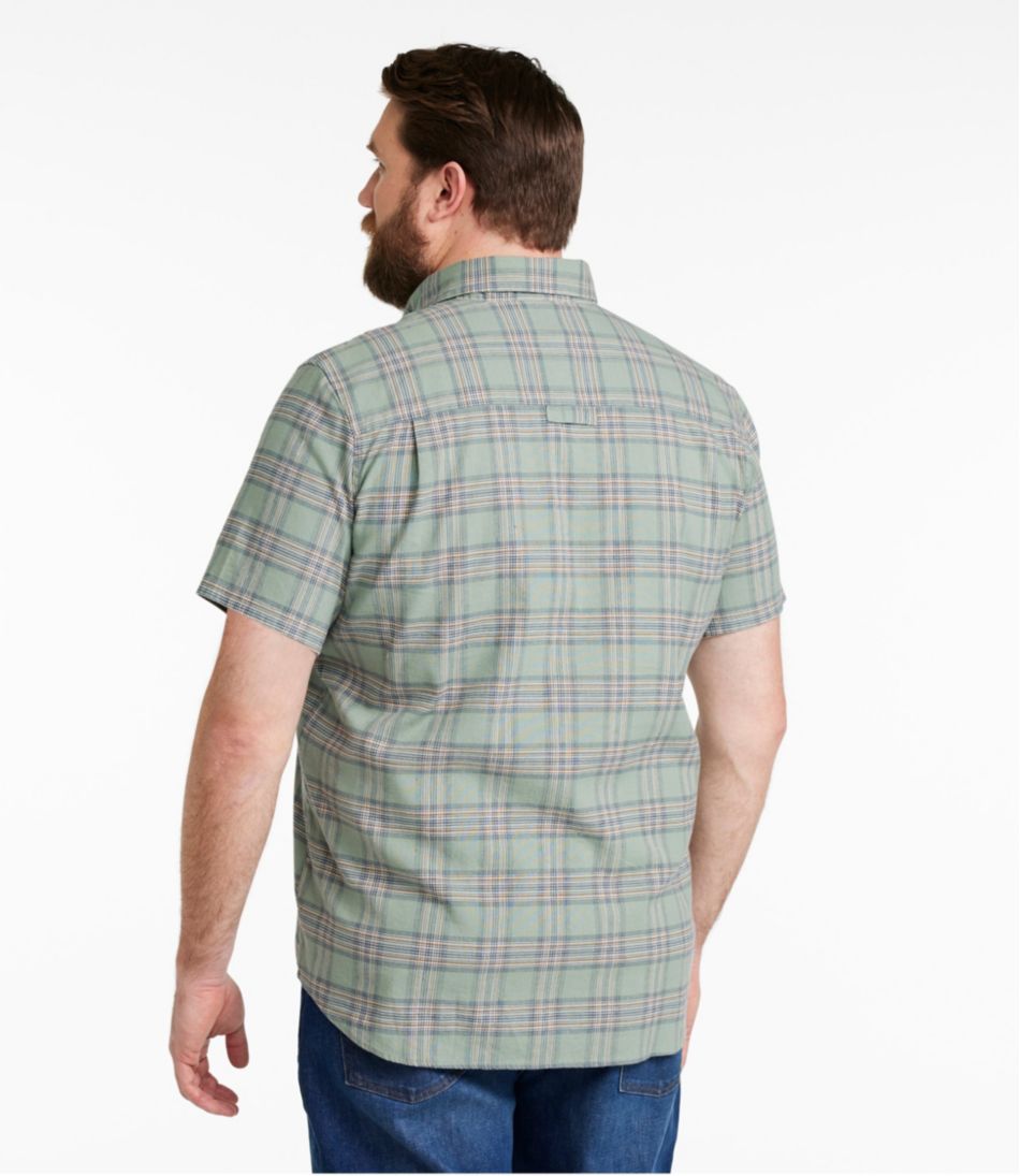 L.L.BeanMen's Stonecoast Hemp Shirt, Short-Sleeve, Slightly Fitted Untucked Fit