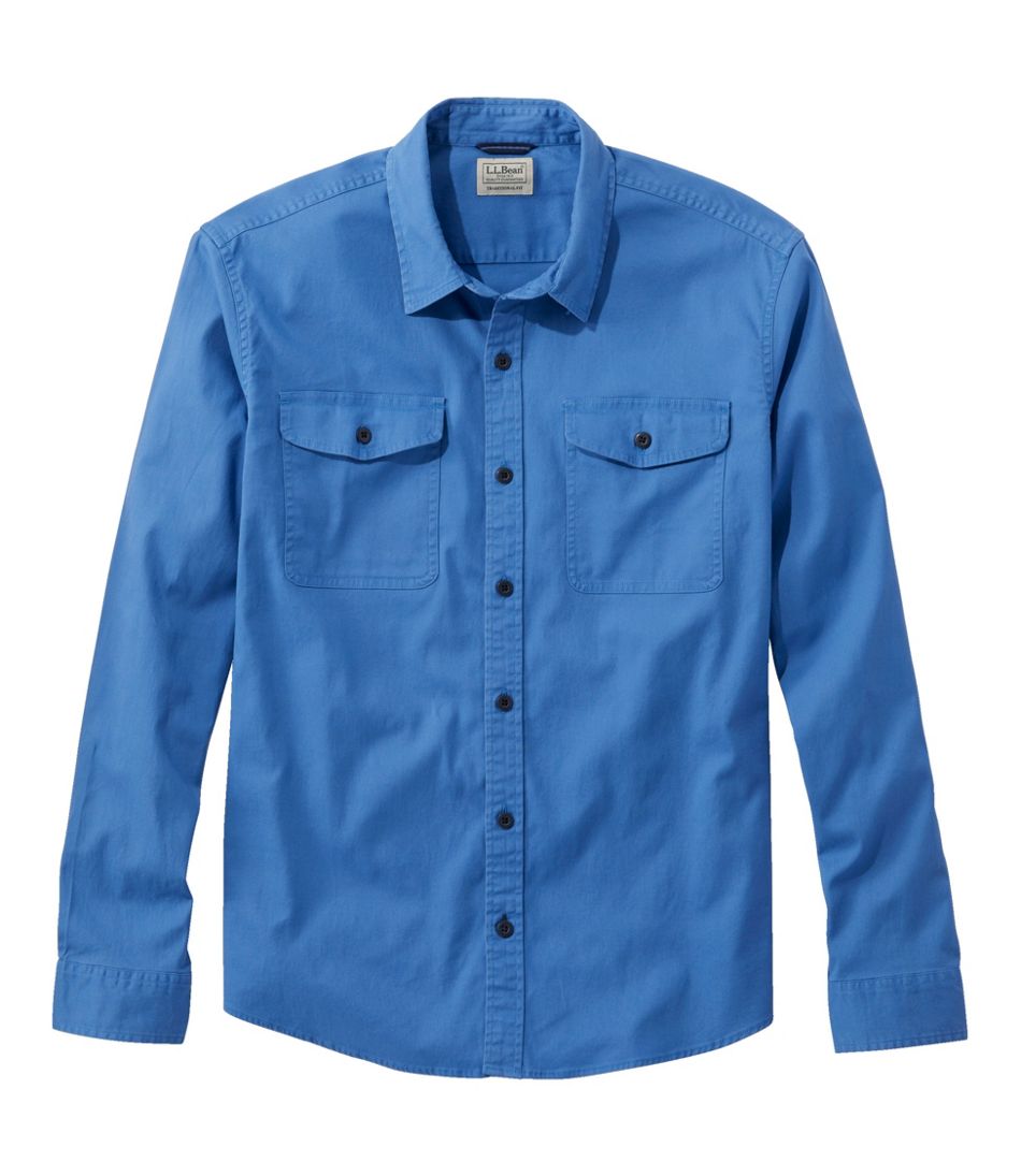 L.L.BeanMen's Lakewashed Twill Shirt, Traditional Untucked Fit