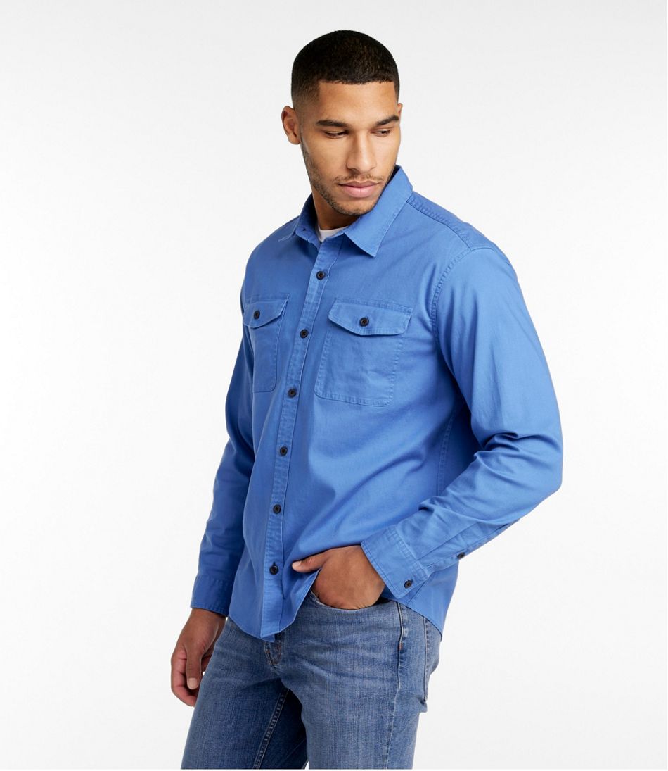 L.L.BeanMen's Lakewashed Twill Shirt, Traditional Untucked Fit