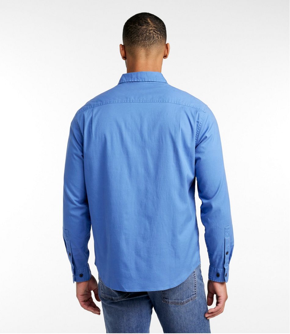 L.L.BeanMen's Lakewashed Twill Shirt, Traditional Untucked Fit