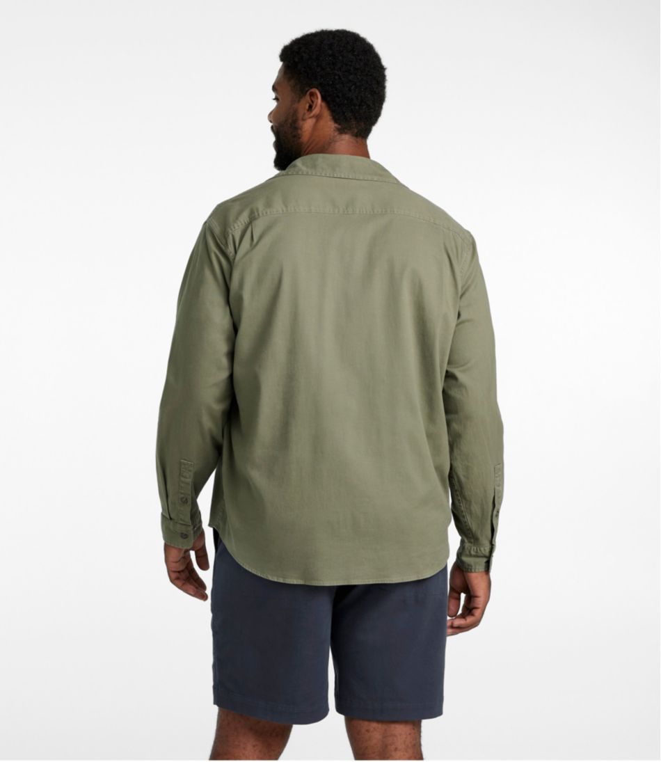 L.L.BeanMen's Lakewashed Twill Shirt, Traditional Untucked Fit