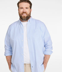 L.L.BeanMen's Comfort Stretch Oxford Shirt, Traditional Untucked Fit, Stripe