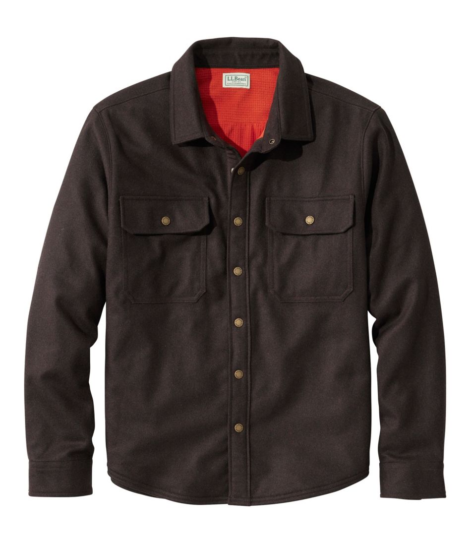 L.L.BeanMen's Maine Guide Lightweight Lined Wool Field Shirt