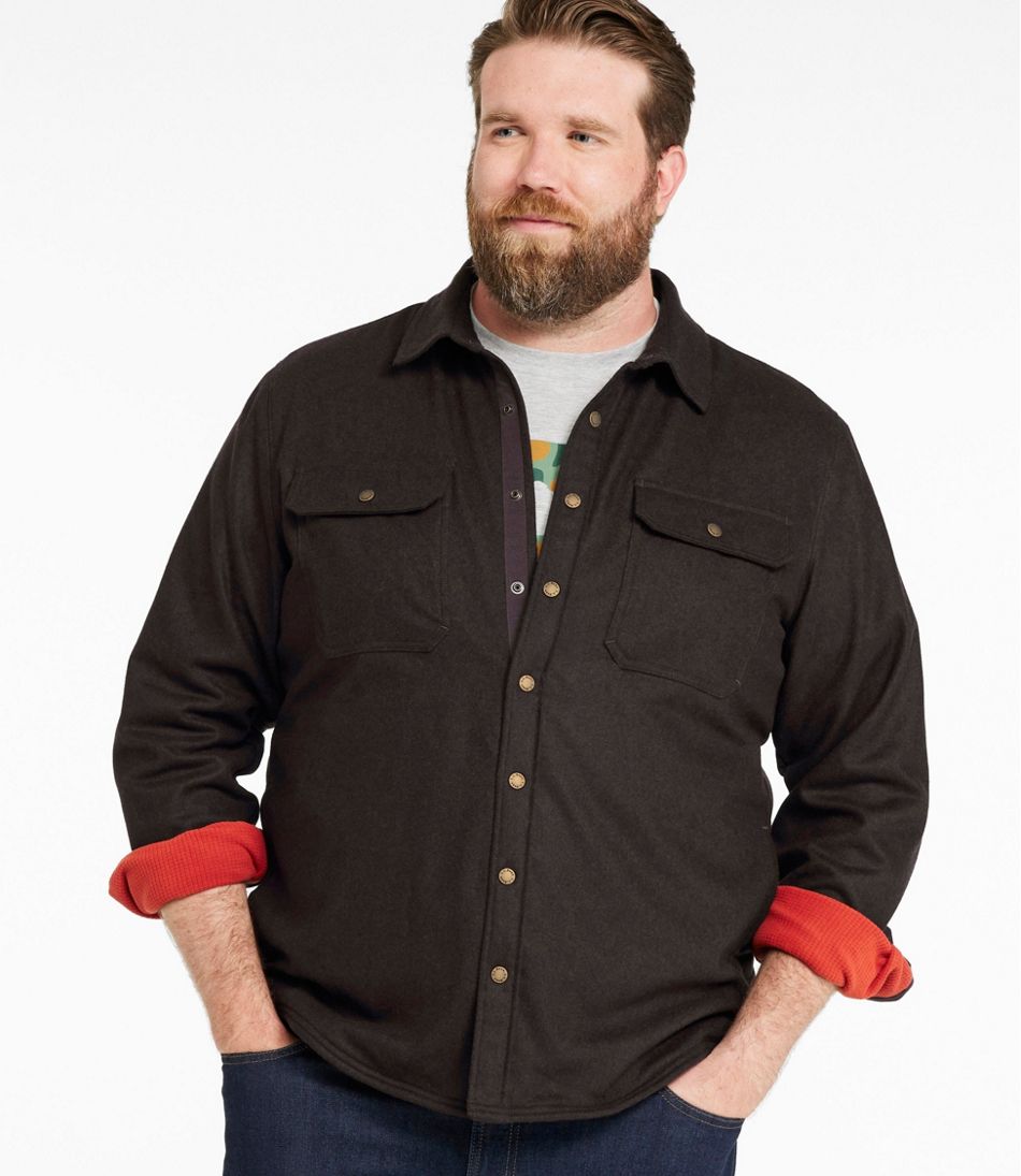 L.L.BeanMen's Maine Guide Lightweight Lined Wool Field Shirt
