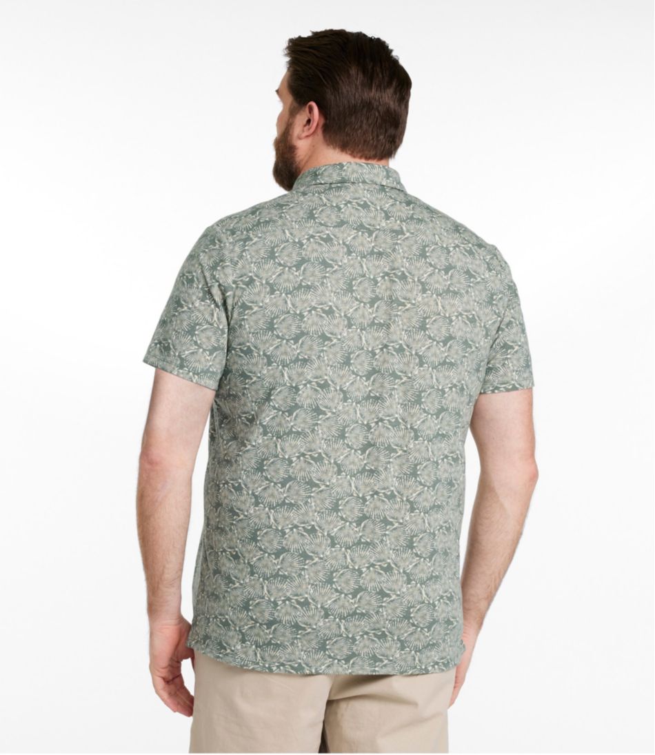L.L.BeanMen's Lakewashed Performance Shirts, Button-Front Shirt, Short-Sleeve, Print