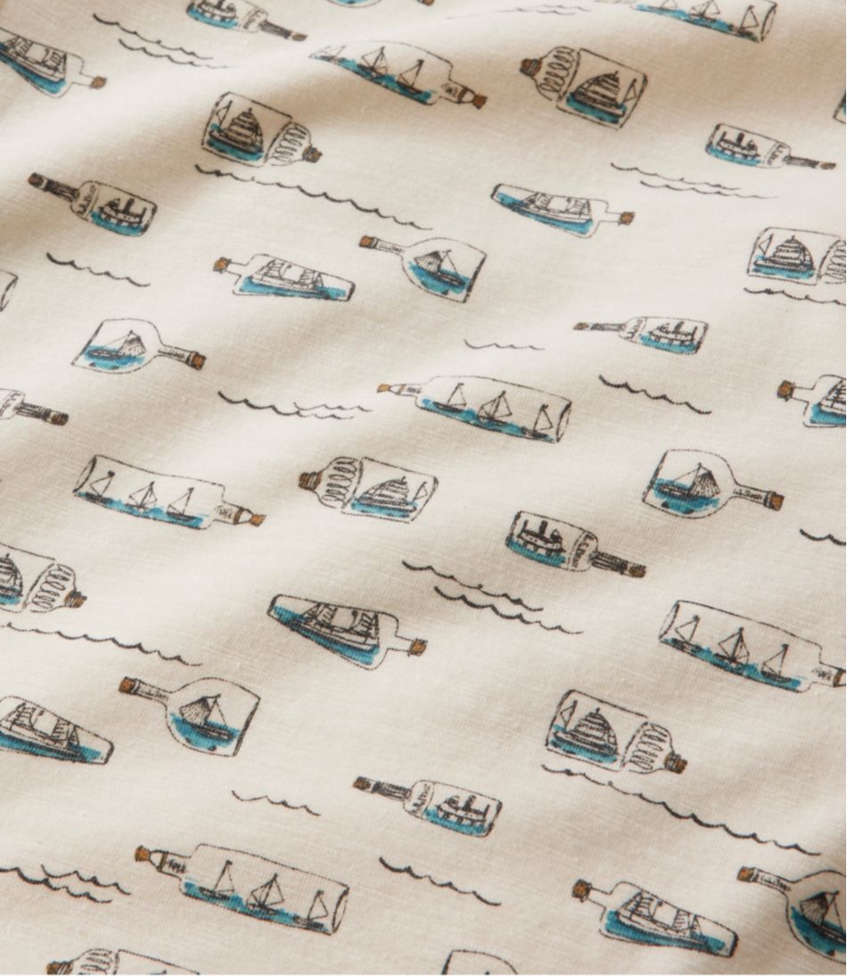 L.L.BeanMen's Lakewashed Performance Shirts, Button-Front Shirt, Short-Sleeve, Print