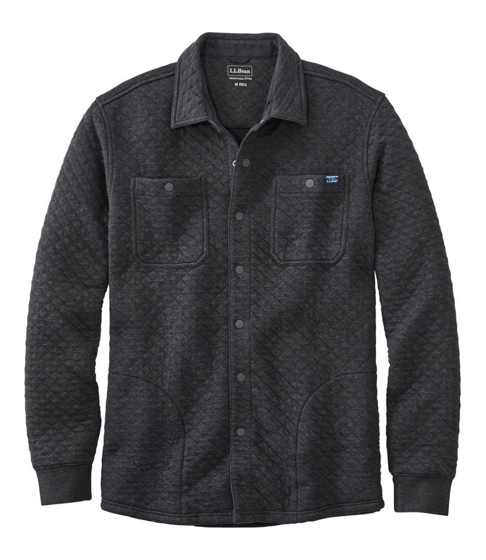 L.L.BeanMen's Quilted Sweatshirts, Snap Overshirt
