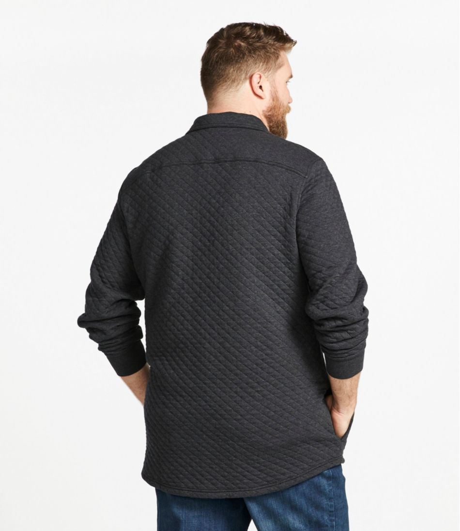 L.L.BeanMen's Quilted Sweatshirts, Snap Overshirt