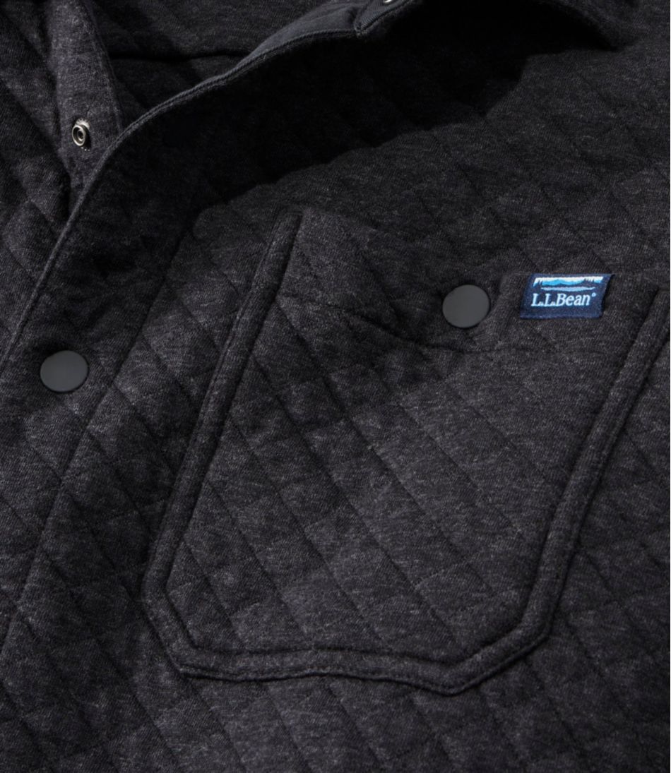 L.L.BeanMen's Quilted Sweatshirts, Snap Overshirt